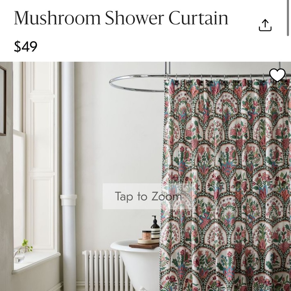 West Elm Shower Curtain